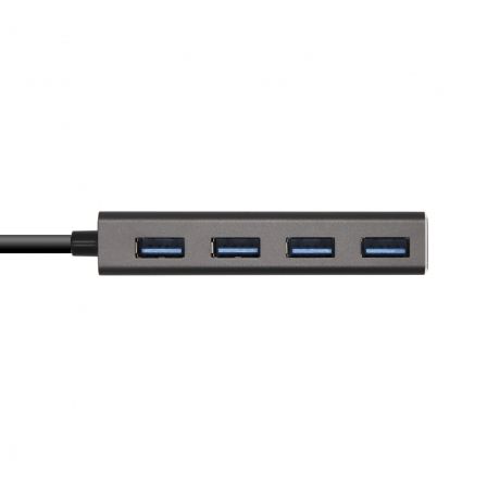 Aisens Hub USB 3.1 USB-C a 4 Puertos USB 3.0, Gris Aisens Hub USB 3.1 USB-C a 4 Puertos USB 3.0, Gris